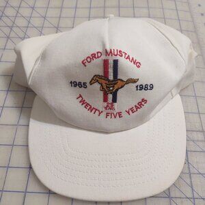 Rare Ford Mustang 25th Anniversary HAT 1965 - 1989 in VGC